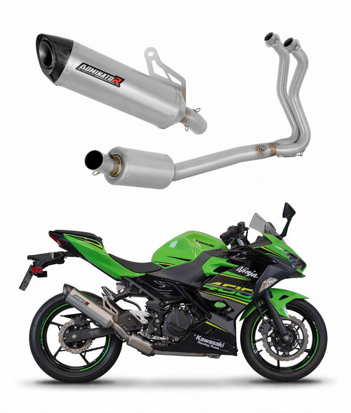 Kawasaki NINJA 400 2018-2023 Full Exhaust System Collector Silencer HP8 + dB killer