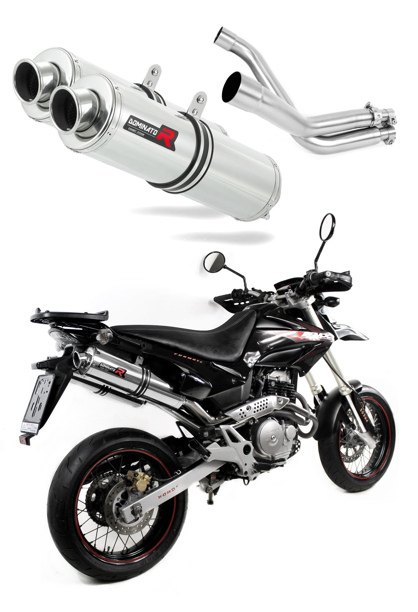 Honda FMX 650 2005 - 2009 Exhaust Silencer Muffler ST + dB killer medium 20 m. - Dominator motociklo duslintuvas