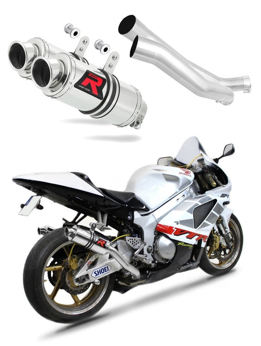 Honda VTR 1000 SP1 1998 - 2001 Exhaust Silencer Muffler GP1 + dB killer medium 19 m. - Dominator motociklo duslintuvas