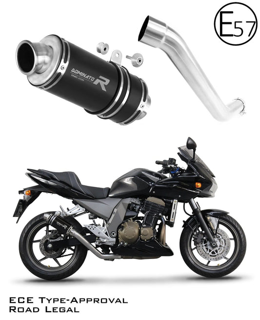 Kawasaki Z750 2004 - 2006 EU Approved Exhaust Silencer GP1 BLACK 20 m. - Dominator motociklo duslintuvas