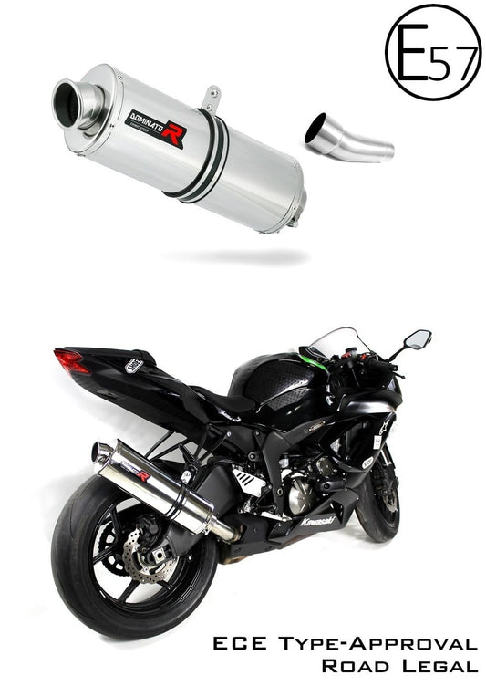 Kawasaki ZX6R 636 2009 - 2020 EU Approved Exhaust Silencer OV 20 m. - Dominator motociklo duslintuvas