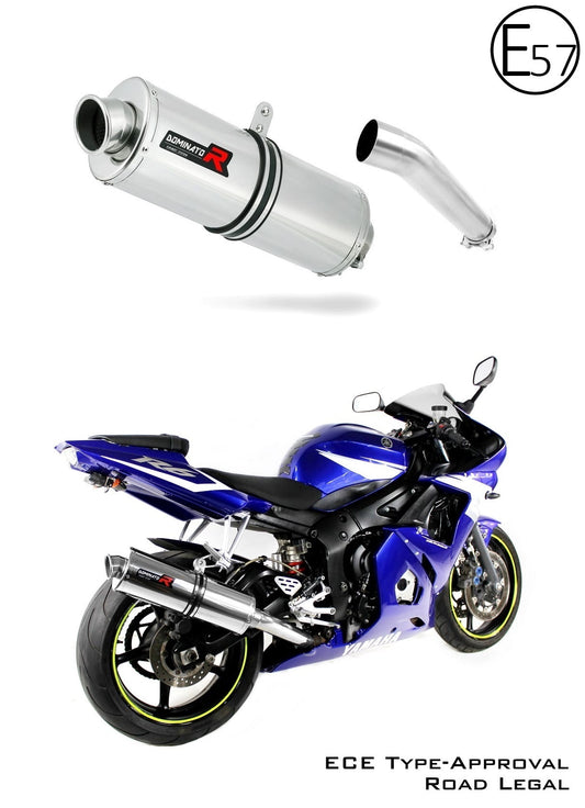 Yamaha YZF R6 1999 - 2002 EU Approved Exhaust Silencer OV 19 m. - Dominator motociklo duslintuvas