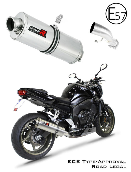YAMAHA FZ1 1000 FAZER EU Approved Exhaust Silencer OVAL 2006 - 2015 20 m. - Dominator motociklo duslintuvas