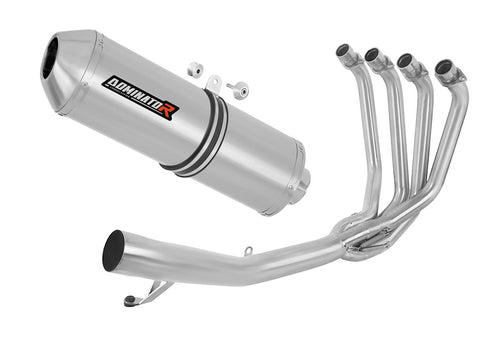 Suzuki GSXF 650 2007 - 2016 Full Exhaust System Collector Silencer OVR + dB killer