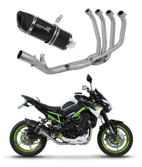 Kawasaki Z 900 A2 2020 - 2024 Full Exhaust System Collector Silencer HP6 BLACK + dB killer 20 m.