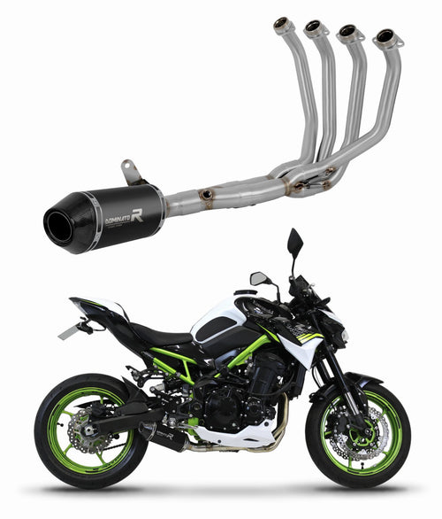 Kawasaki Z 900 A2 2017 - 2019 Low Level Full Exhaust System Collector Silencer HP3 BLACK + dB killer