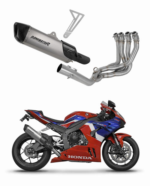 Honda CBR 1000RR-R Fireblade / SP 2020 - 2024 Full Exhaust System Collector Silencer Titanium HP6 + dB killer