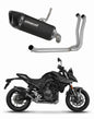 Suzuki GSX-8S / 8R 2022 - 2024 Full Exhaust System Collector Silencer HP6 BLACK + dB killer 20 m. - Dominator motociklo duslintuvas