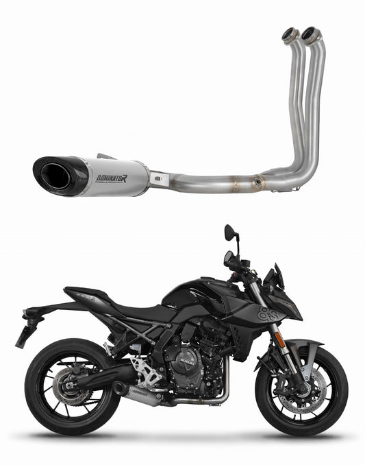 Suzuki GSX-8S / 8R 2022 - 2024 Full Exhaust System Collector Silencer Titanium HP8 + dB killer 20 m. - Dominator motociklo duslintuvas