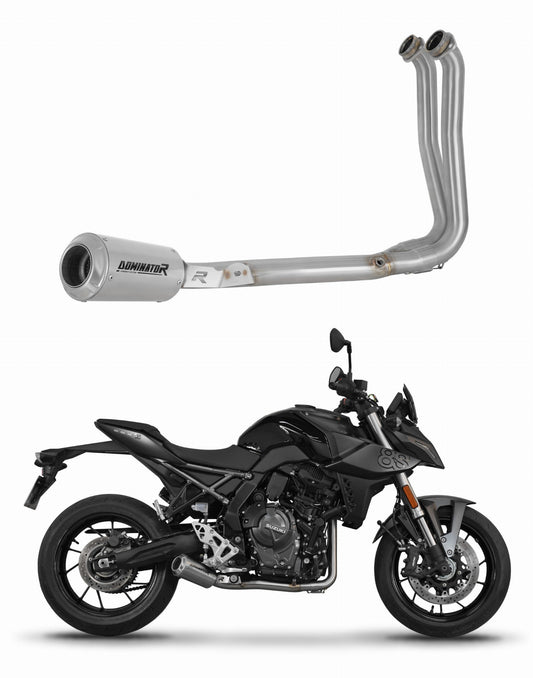Suzuki GSX-8S / 8R 2022 - 2024 Full Exhaust System Collector Silencer GPS + dB killer 20 m. - Dominator motociklo duslintuvas