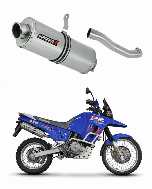 Suzuki DR 800 S / BIG RIGHT SIDE Exhaust Silencer Muffler OV + dB killer - Dominator motociklo duslintuvas