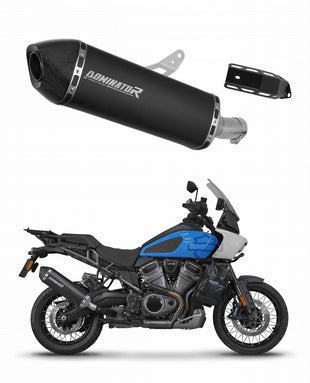 Harley Davidson PAN AMERICA 1250 2021 - 2024 Exhaust Silencer Muffler HP7 BLACK + dB killer