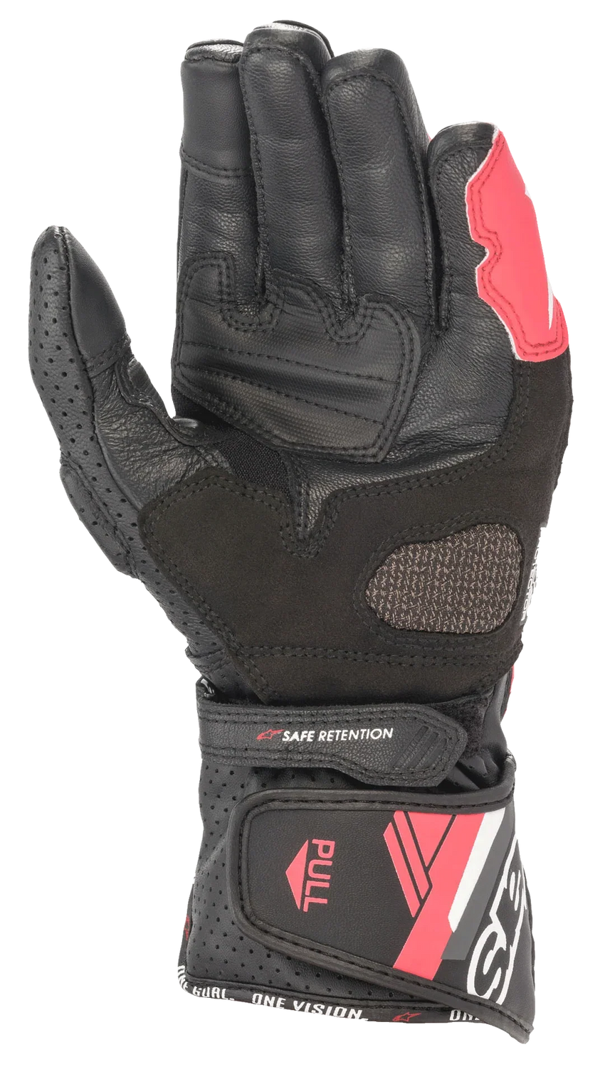 Women Stella SP-8 V3 Gloves - Black White Diva Pink
