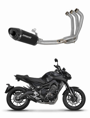Yamaha MT-09 2017 - 2020 Full Exhaust System Collector Silencer HP8 BLACK + dB killer
