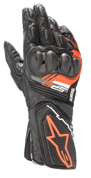 SP-8 V3 Gloves -  Black Red Fluo
