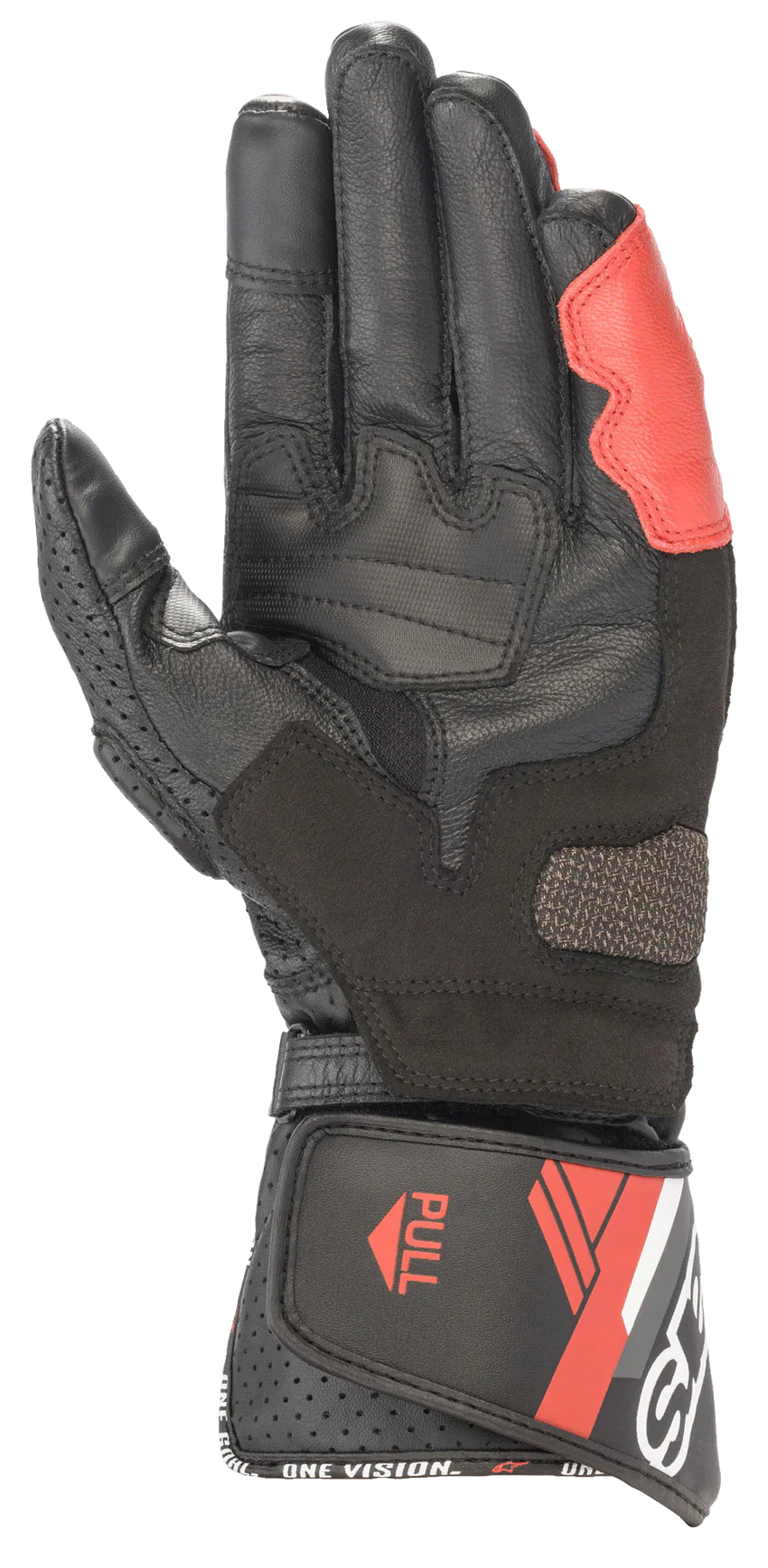 SP-8 V3 Gloves -  Black White Bright Red