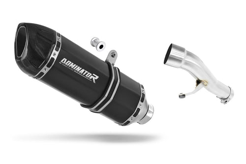 Honda CB 500 1993 - 2003 Exhaust Silencer Muffler HP1 BLACK + dB killer