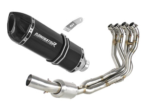 Suzuki GSXR 1000 2017 - 2021 EX Full Exhaust System Collector Silencer HP1 BLACK + dB killer
