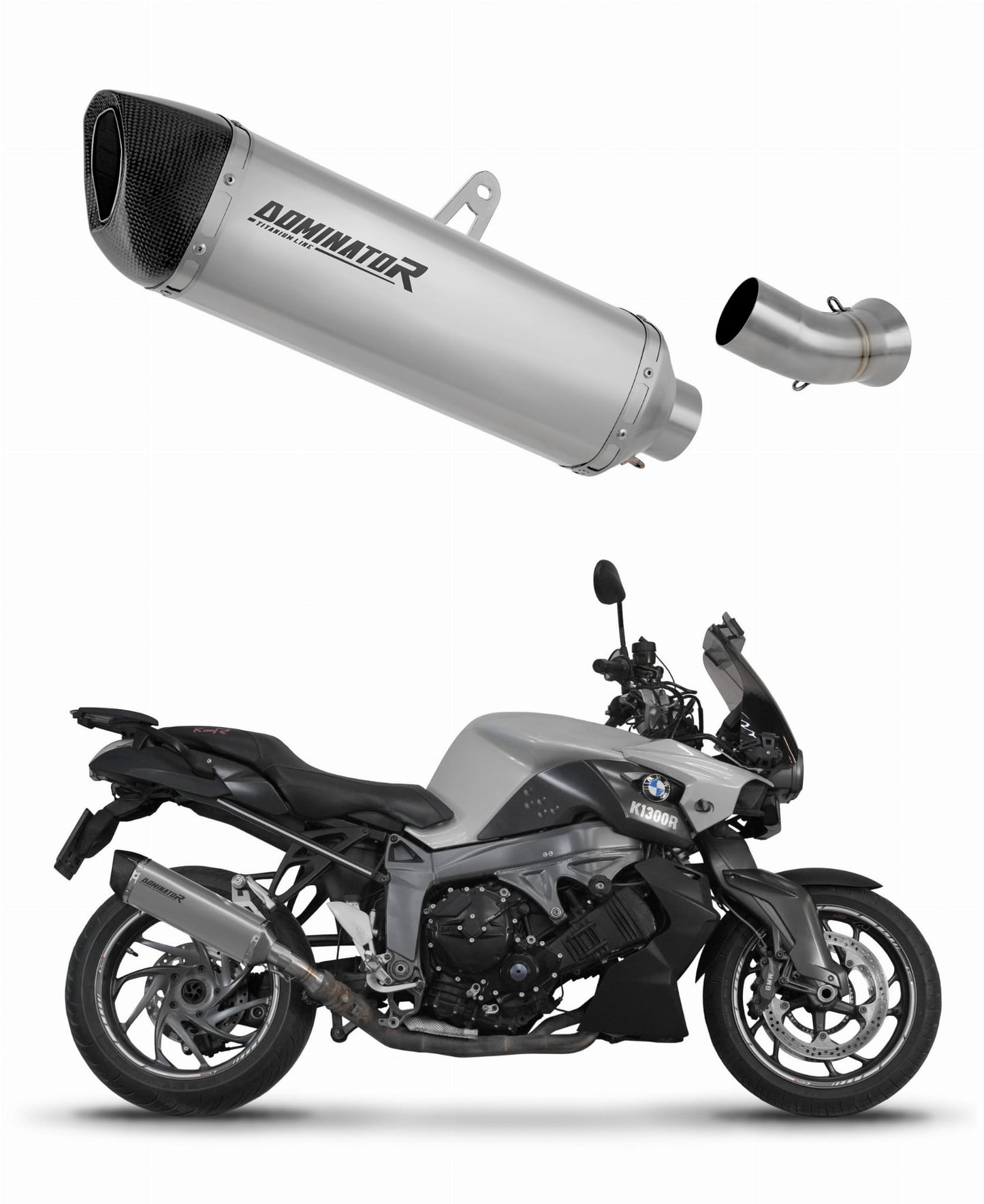 BMW K1300R 2007 - 2015 Exhaust Silencer Muffler Titanium HP6 + dB killer 20 m. 