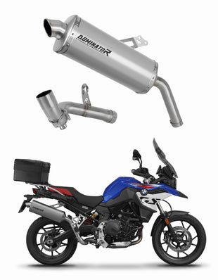 BMW F750GS 2021 - 2023 Exhaust Silencer Muffler Titanium P7 + dB killer