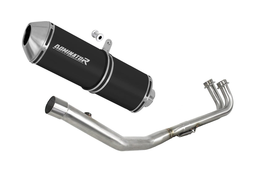 Yamaha T-MAX 500 2008 - 2011 Full Exhaust System Collector Silencer OVR BLACK + dB killer 20 m.