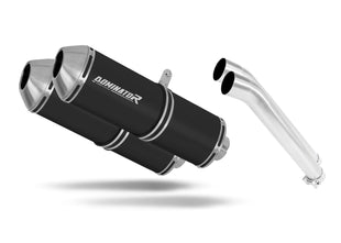Suzuki DL 1000 V Strom 2002 - 2011 Exhaust Silencer Muffler OVR BLACK + dB killer