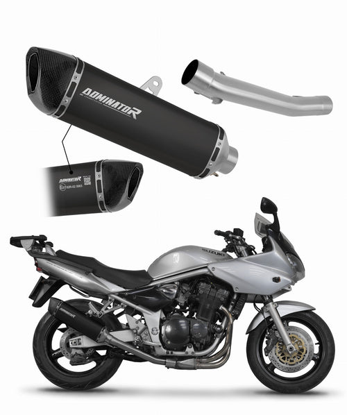 Suzuki GSF BANDIT 600 2000 - 2004 EU Approved Exhaust Silencer HP6 BLACK