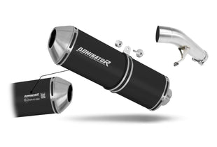 Suzuki GSXF 650 2007 - 2016 EU Approved Exhaust Silencer OVR BLACK