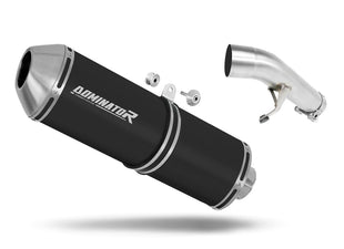 Suzuki GSXF 650 2007 - 2016 Exhaust Silencer Muffler OVR BLACK + dB killer