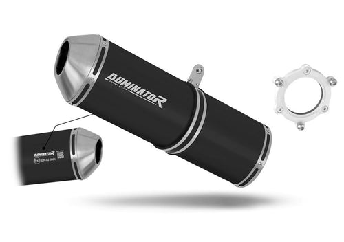 Kawasaki ZX6R 1998 - 2002 EU Approved Exhaust Silencer OVR BLACK