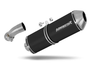 BMW R1200R 2010 - 2014 Exhaust Silencer Muffler OVR BLACK + dB killer