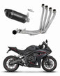 Honda CBR 650 R / E-Clutch 2024 - 2025 Full Exhaust System Collector Silencer HP8 BLACK + dB killer 20 m. - Dominator motociklo duslintuvas