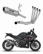 Honda CB 650 R / E-Clutch 2024 - 2025 Full Exhaust System Collector Silencer S6 + dB killer 20 m. - Dominator motociklo duslintuvas