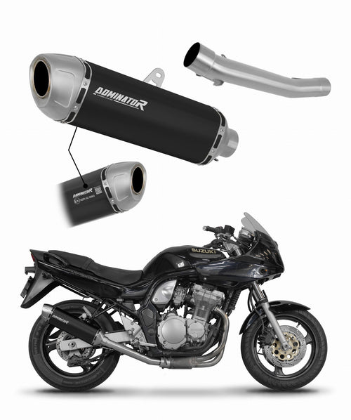 Suzuki GSF BANDIT 1200 1996 - 2000 EU Approved Exhaust Silencer S6 BLACK