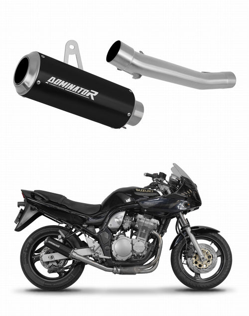 Suzuki GSF BANDIT 1200 1996 - 2000 Exhaust Silencer Muffler GP BLACK + dB killer