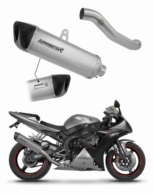 Yamaha YZF R1 1000 RN09 2002 - 2003 EU Approved Exhaust Silencer Titanium HP6