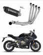 Honda CB 650 R 2019 - 2023 Full Exhaust System Collector Silencer HP8 BLACK + dB killer 20 m. - Dominator motociklo duslintuvas