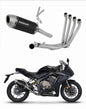 Honda CBR 650 R 2019 - 2023 Full Exhaust System Collector Silencer S6 BLACK + dB killer 20 m. - Dominator motociklo duslintuvas