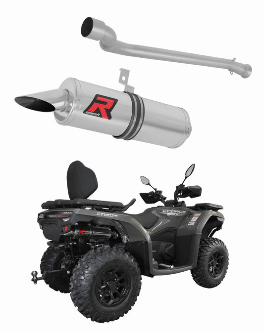 CF MOTO 520L 2024 Exhaust Silencer Muffler ST + dB killer 20 m. - Dominator motociklo duslintuvas