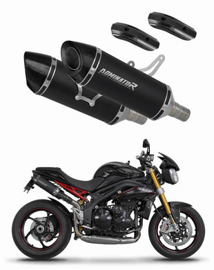 Triumph Speed Triple 1050 2011 - 2016 Exhaust Silencer Muffler HP8 BLACK + dB killer