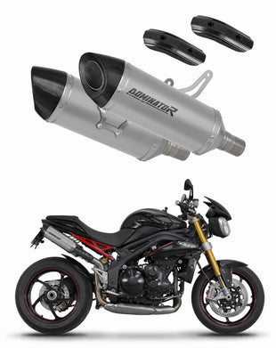 Triumph Speed Triple 1050 2011 - 2016 Exhaust Silencer Muffler Titanium HP8 + dB killer