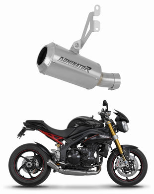 Triumph Speed Triple 1050 2011 - 2016 Low Level Exhaust Silencer Muffler GPS + dB killer