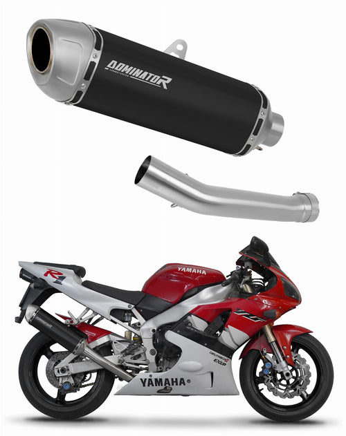 Yamaha YZF R1 1000 RN01 1998 - 1999 Exhaust Silencer Muffler S6 BLACK + dB killer