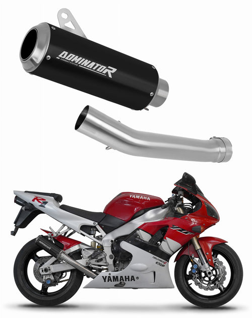 Yamaha YZF R1 1000 RN04 2000 - 2001 Exhaust Silencer Muffler GP BLACK + dB killer