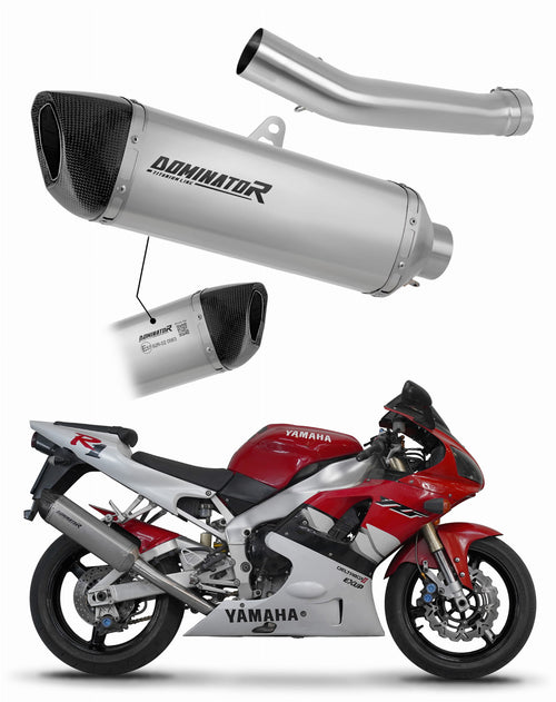 Yamaha YZF R1 1000 RN04 2000 - 2001 EU Approved Exhaust Silencer Titanium HP6 + dB killer