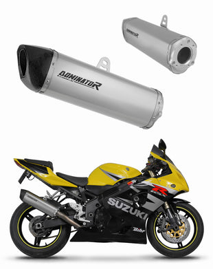 Suzuki GSXR 1000 K1 - K4 2001 - 2004 Exhaust Silencer Muffler Titanium HP6 + dB killer