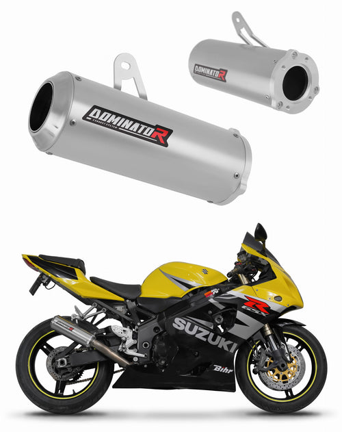 Suzuki GSXR 750 K1-K5 2001 - 2005 Exhaust Silencer Muffler GP + dB killer