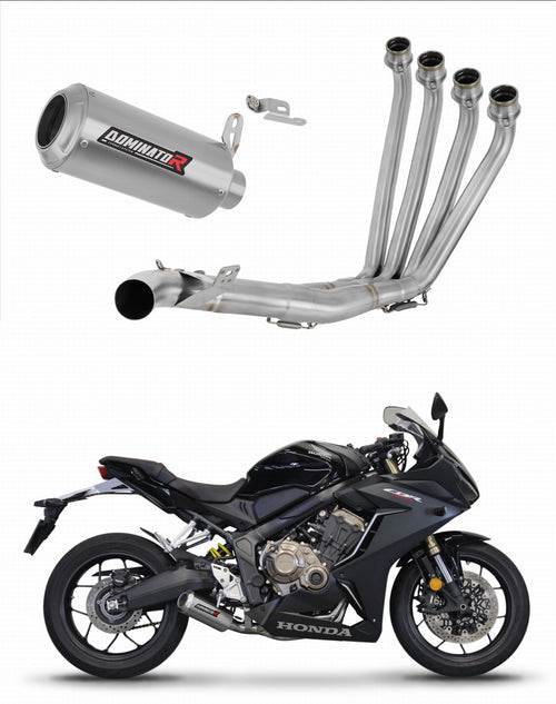 Honda CBR 650 R 2019 - 2023 Full Exhaust System Collector Silencer GP + dB killer medium