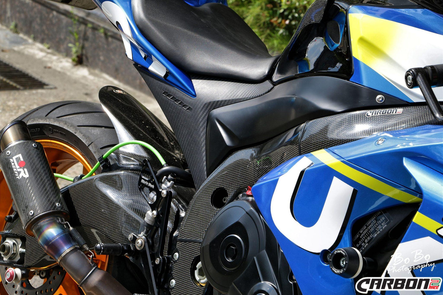 SUZUKI GSX-R 1000 2009-2016 Carbon Fiber Frame Covers