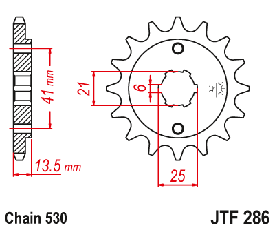 Priekinė žvaigždė JT JTF286,15